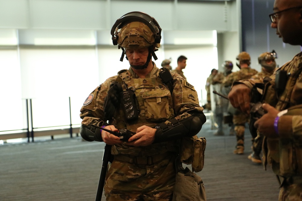 Army National Guard Service Members Participate in Civil Disturbance Response Training Ahead of 60th Presidential Inauguration