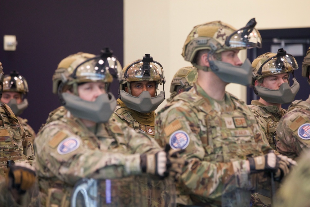 National Guard Airmen Assigned to Joint Task Force-District of Columbia Conduct Civil Disturbance Training Ahead of the 60th Presidential Inauguration