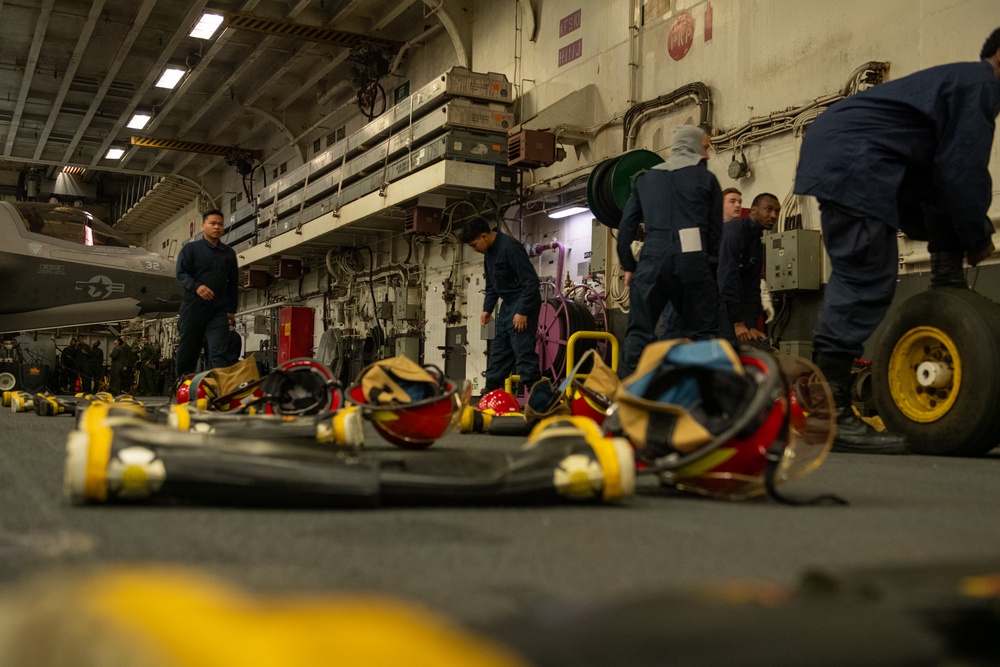 Damage Control Training aboard USS America (LHA 6)