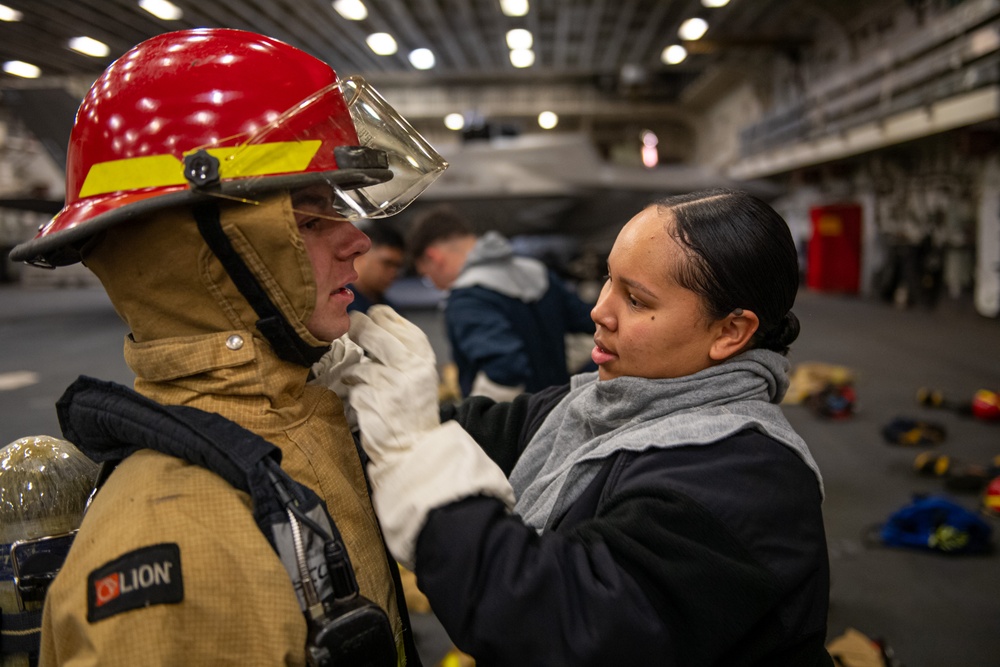 Damage Control Training aboard USS America (LHA 6)