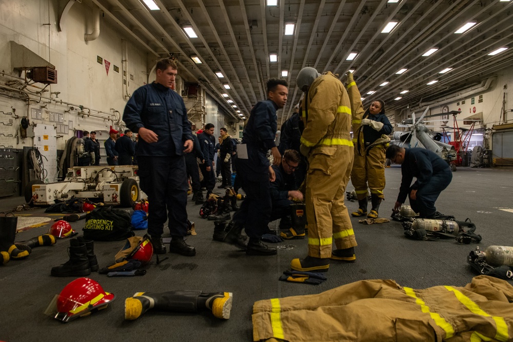 Damage Control Training aboard USS America (LHA 6)