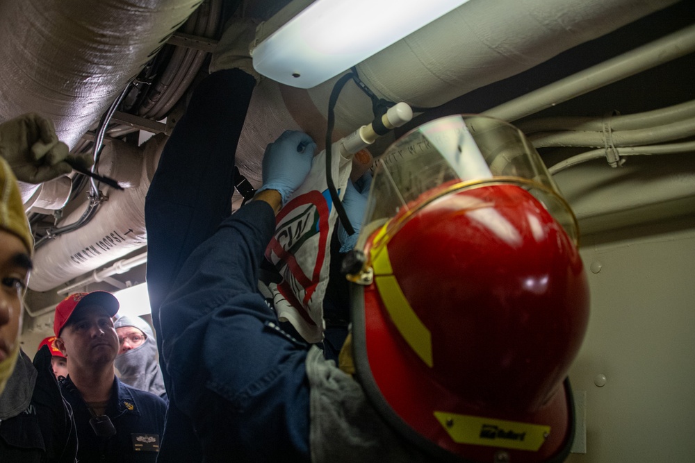 Damage Control Training aboard USS America (LHA 6)