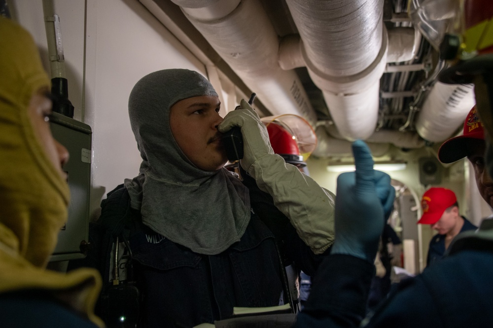 Damage Control Training aboard USS America (LHA 6)