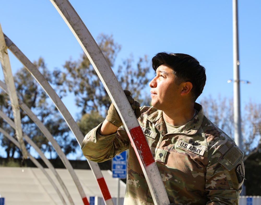 Mobile Barracks Built for Troops Responding to LA Wildfires