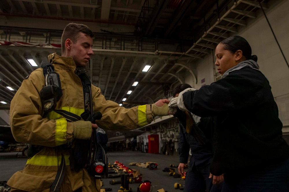 Damage Control Training aboard USS America (LHA 6)