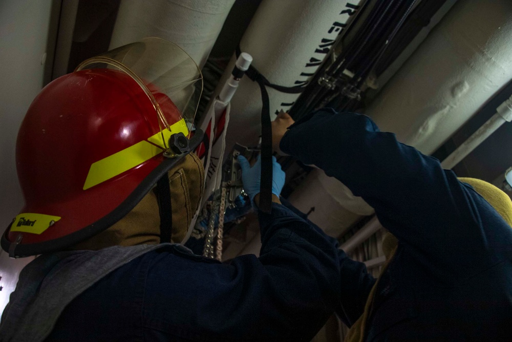 Damage Control Training aboard USS America (LHA 6)