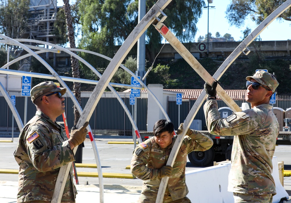 Mobile Barracks Built for Troops Responding to LA Wildfires