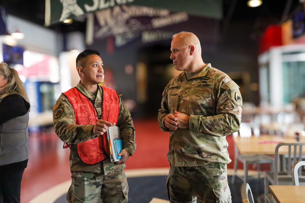 Brig. Gen. Leland Blanchard Visits Service Members at Nationals Park
