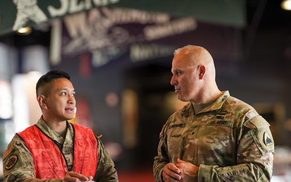 Brig. Gen. Leland Blanchard Visits Service Members at Nationals Park