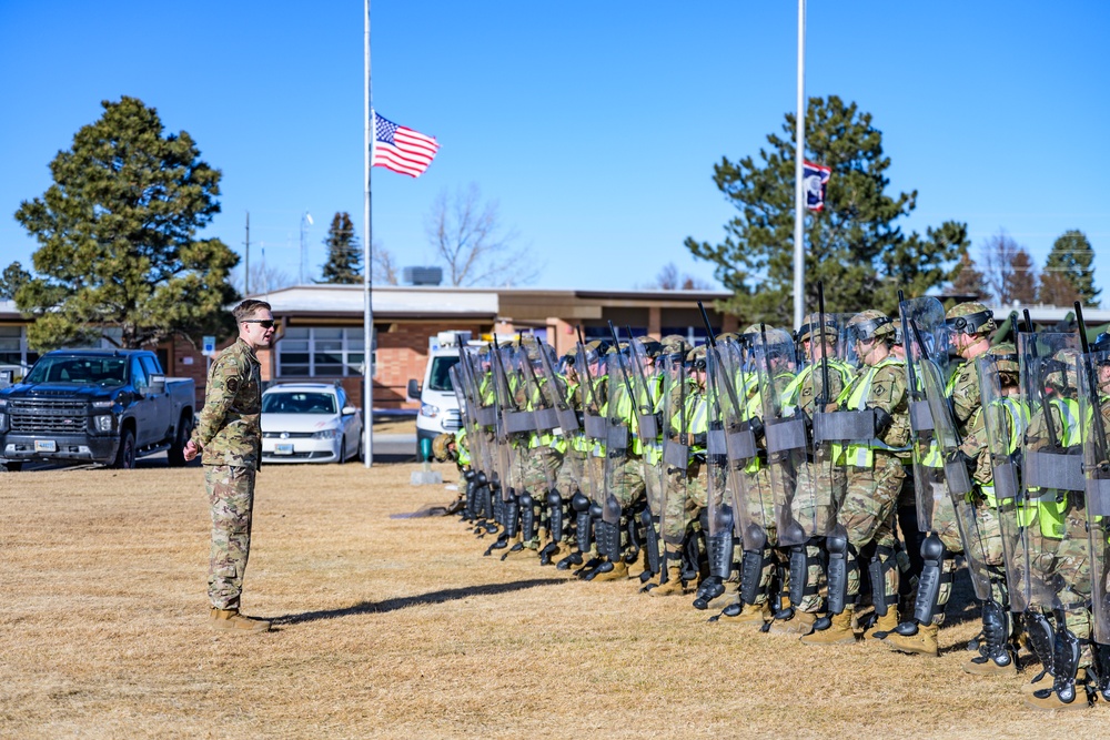 Wyoming National Guard conducts training to support the 60th Presidential Inauguration