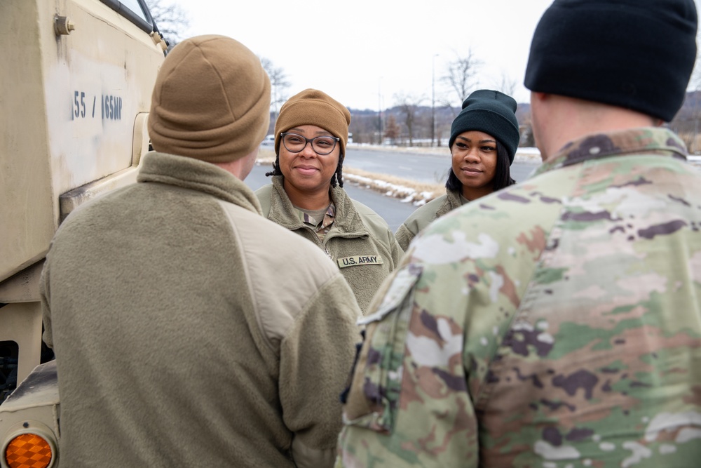 U.S. Army Soldiers assigned to Joint Task Force-District of Columbia Prepare for the 60th Presidential Inauguration at D.C. Armory