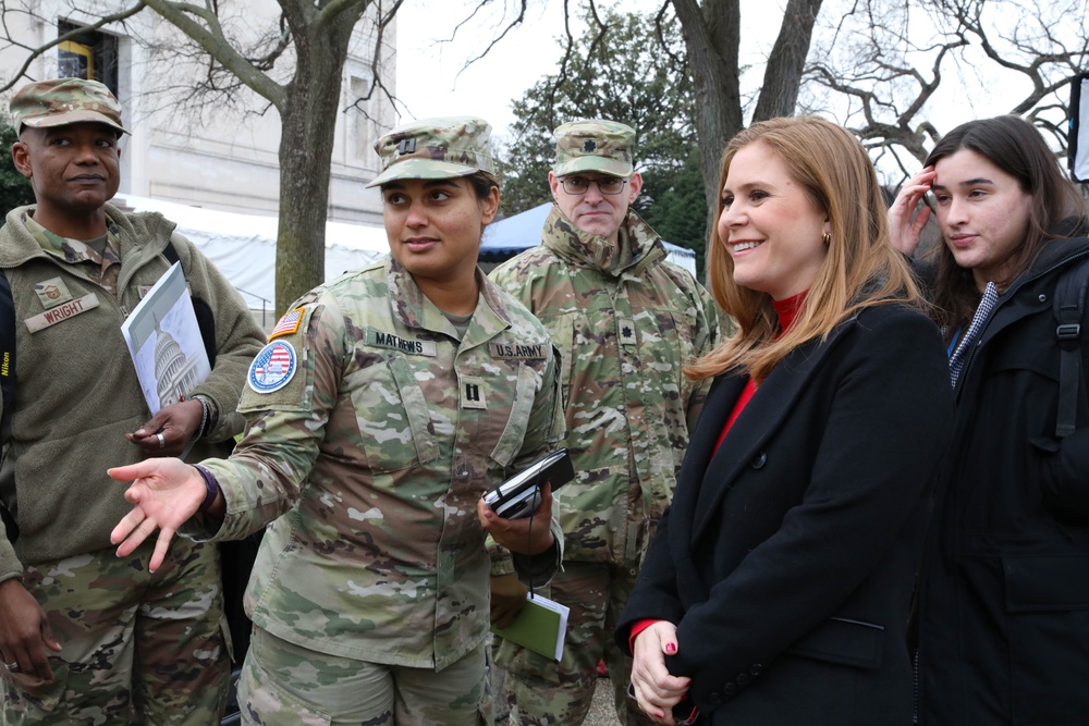 Army National Guard Capt. Jasmine Mathews Meets with Press Ahead of 60th Presidential Inauguration