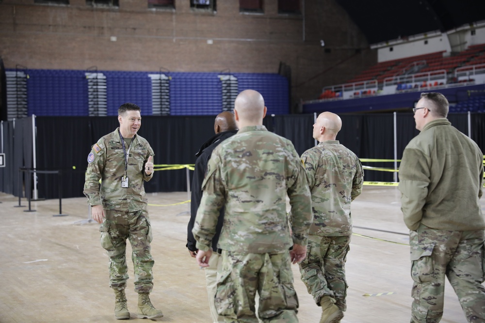 National Guard Bureau J6 leadership visit soldiers during 60th Presidential Inauguration