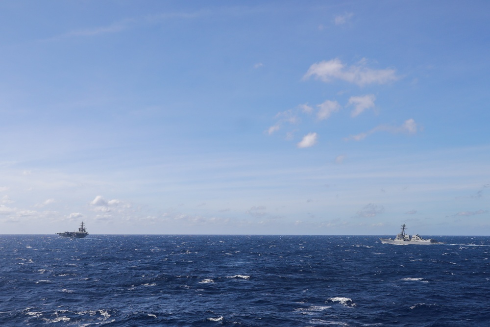 Carrier Strike Group 1 conducts a Maritime Cooperative Activity with the Philippines in the South China Sea