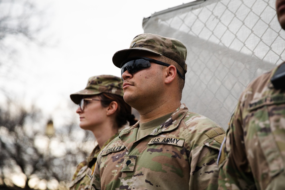 Soldiers Secure Key Perimeter, Support Civilian Law Enforcement During 60th Presidential Inauguration