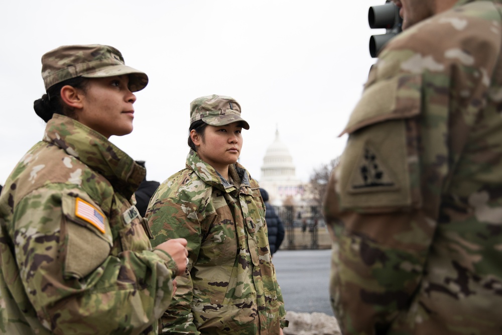 Soldiers Secure Key Perimeter Prior to The 60th Presidential Inauguration.