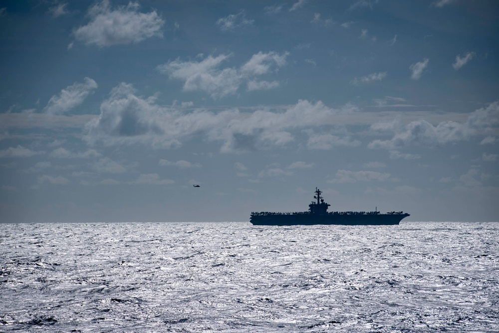 Carrier Strike Group 1 conducts a Maritime Cooperative Activity with the Philippines in the South China Sea