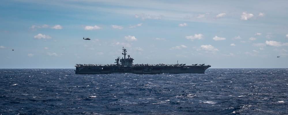 Carrier Strike Group 1 conducts a Maritime Cooperative Activity with the Philippines in the South China Sea