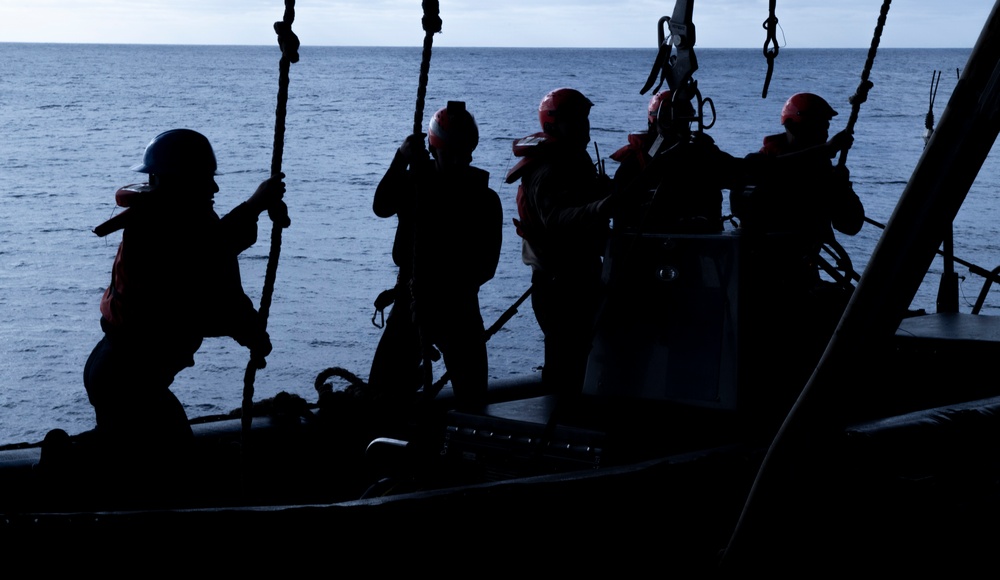 Nimitz Sailors Conduct Small Boat Operations