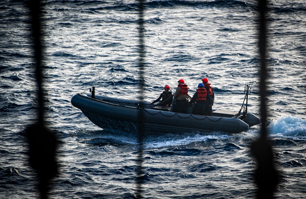 Nimitz Sailors Conduct Small Boat Operations