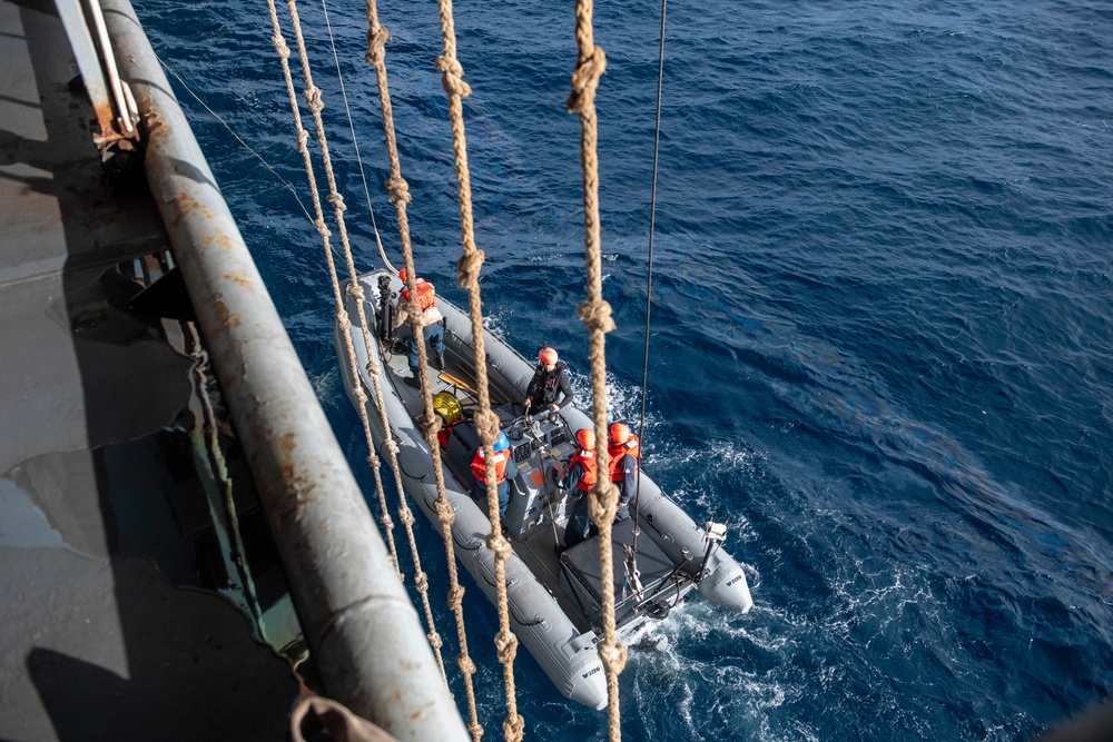 Nimitz Sailors Conduct Small Boat Operations