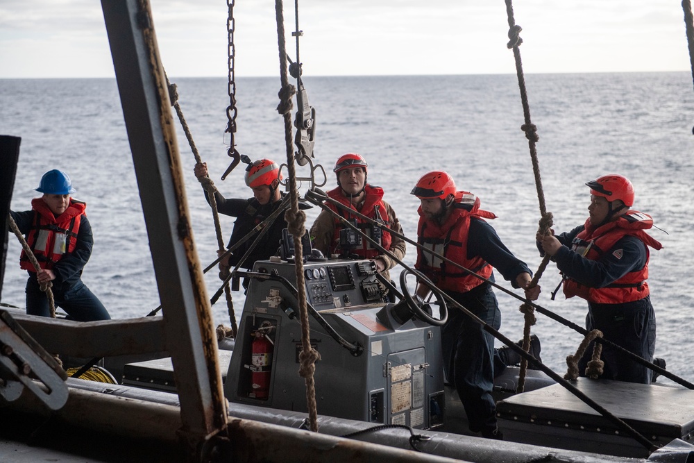 Nimitz Sailors Conduct Small Boat Operations