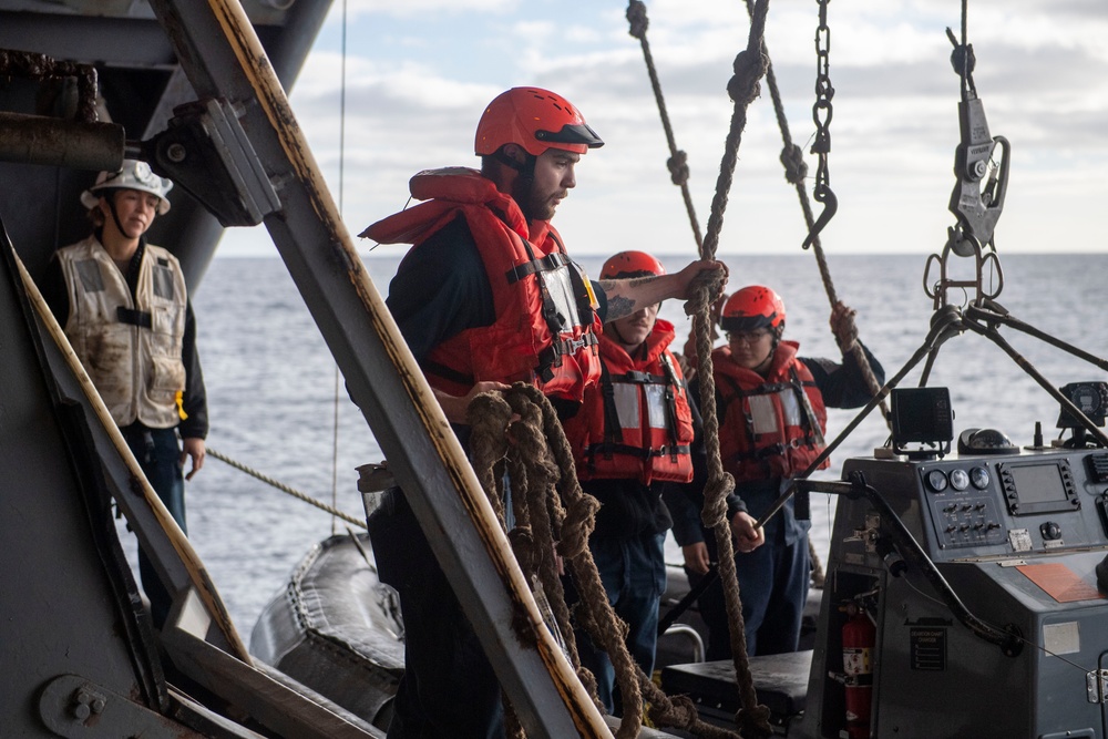 Nimitz Sailors Conduct Small Boat Operations