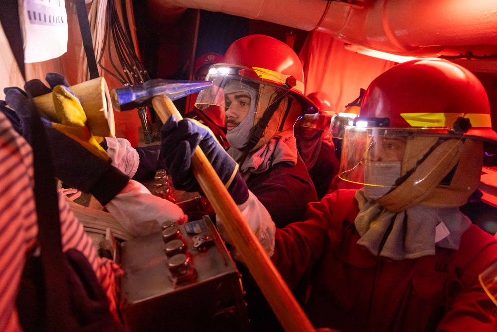 USS Preble (DDG 88) Structural Damage Drill