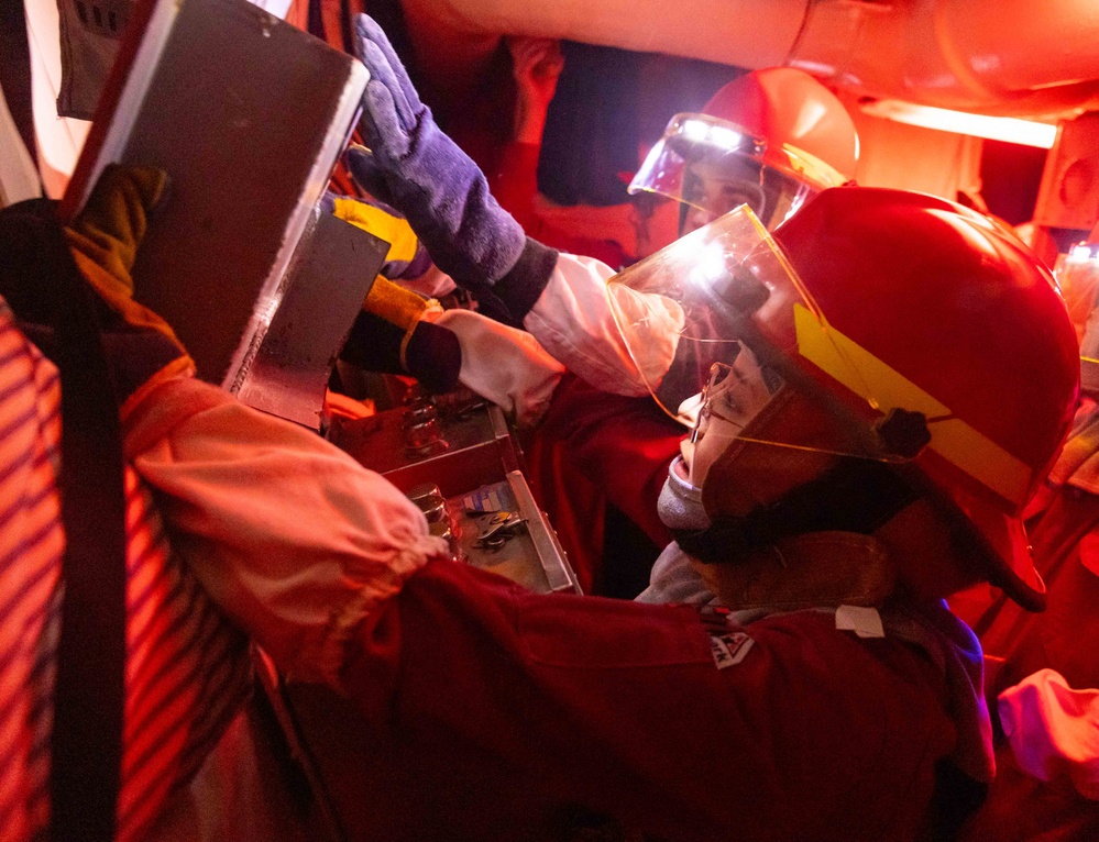 USS Preble (DDG 88) Structural Damage Drill