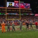 Two T38 Talons fly over Levi's Stadium