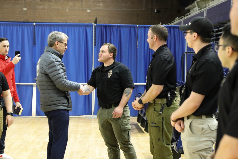 Nebraska Governor Jim Pillen Visits Nebraska National Guardsmen Supporting the Upcoming 60th Presidential Inauguration