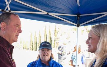 Senator Schiff meets with FEMA and SBA staff at the Pasadena Disaster Recovery Center in Pasadena, California