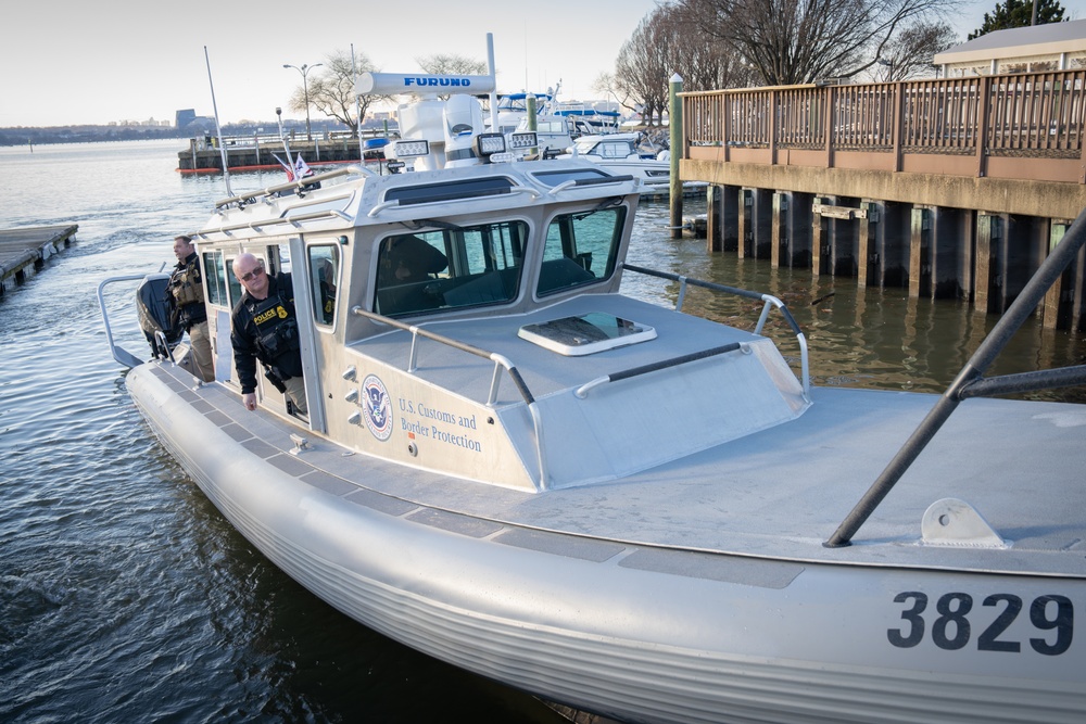 CBP Air and Marine Operations provides security in support of the 60th Presidential Inauguration