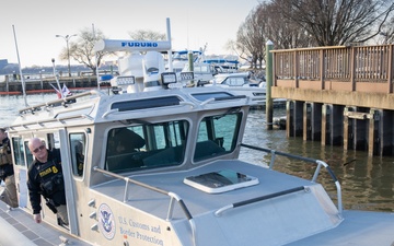 CBP Air and Marine Operations provides security in support of the 60th Presidential Inauguration