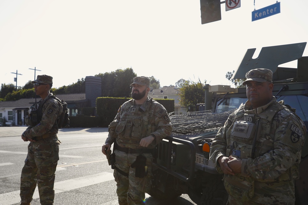 The 870th and 670th MP Company assist local law enforcement at Traffic Control Points