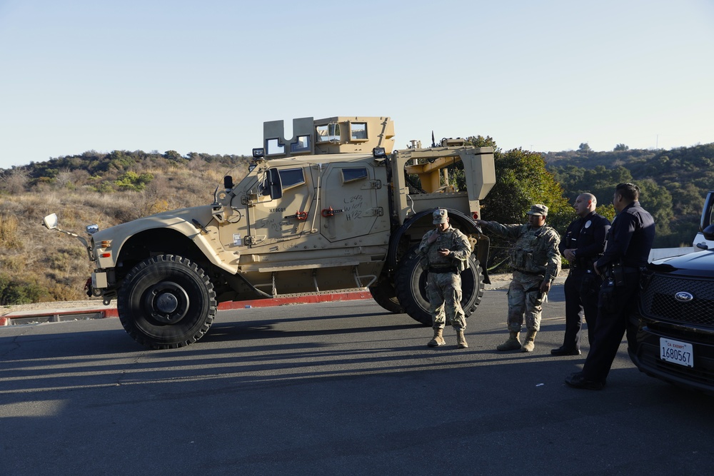 The 870th and 670th MP Company assist local law enforcement at Traffic Control Points