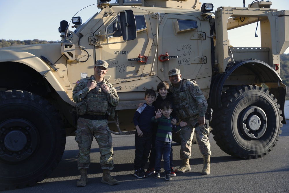 California Army National Guard assist law enforcement at Traffic Control Points