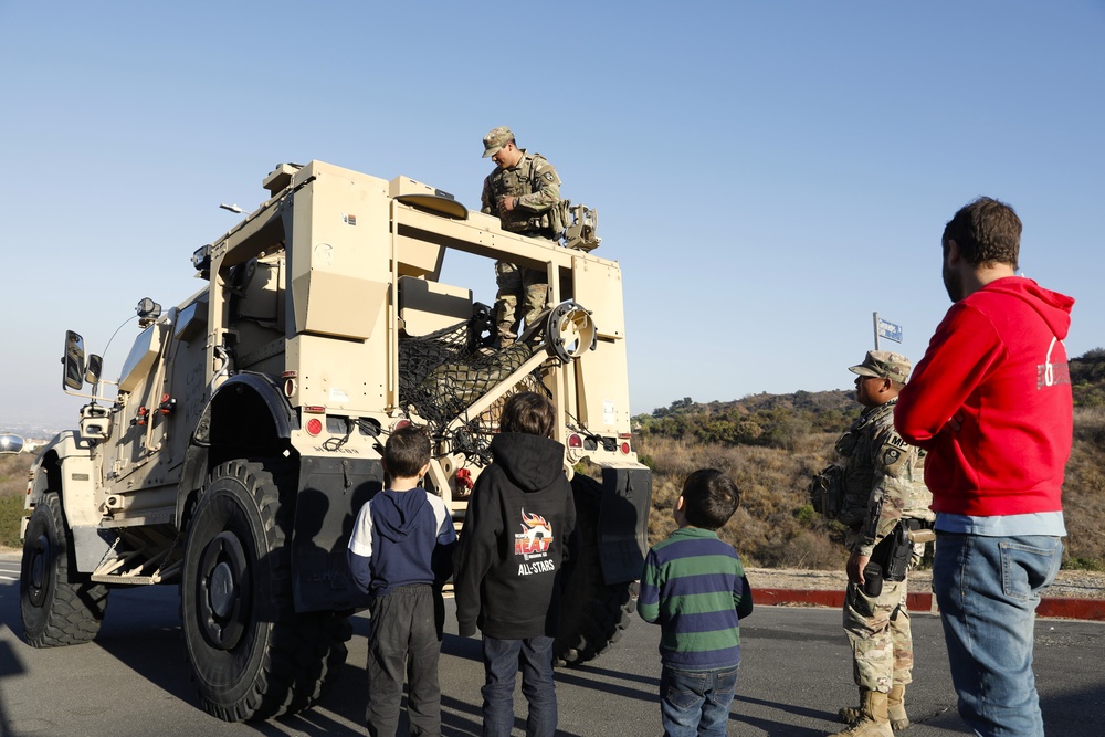 California Army National Guard assist law enforcement at Traffic Control Points