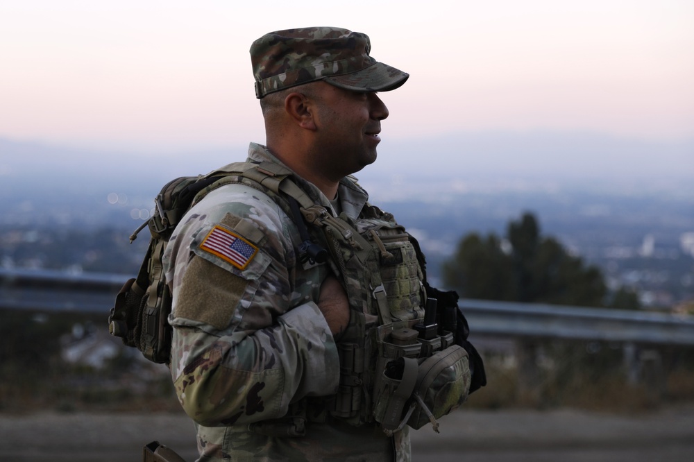 The 870th and 670th Military Police Company assist local law enforcement at Traffic Control Points