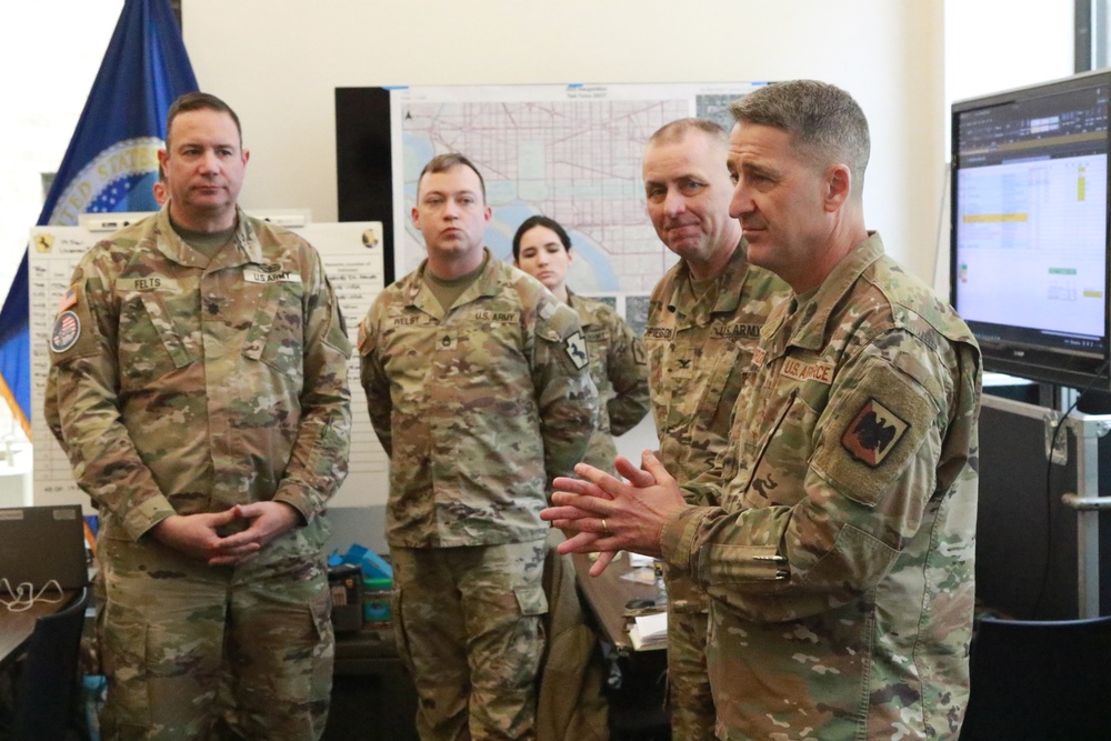 Chief of National Guard Bureau Meets with Service Members Supporting 60th Presidential Inauguration