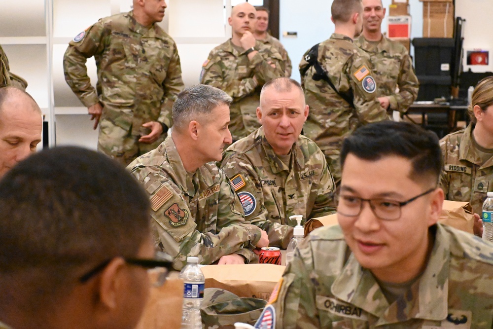 Chief of National Guard Bureau Shares Meal with Service Members Supporting 60th Presidential Inauguration