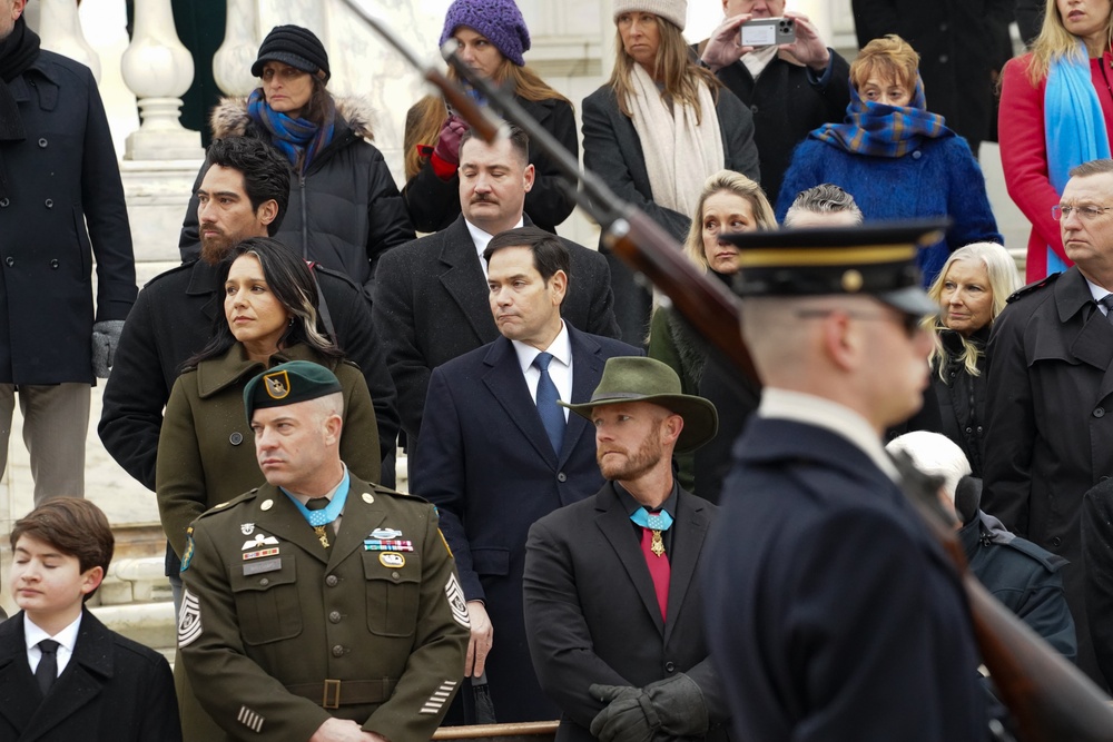 President-Elect Trump and Vice President-Elect Vance visit Arlington National Cemetery in advance of Inauguration Day