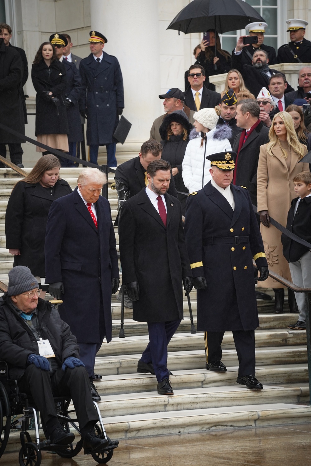 President-Elect Trump and Vice President-Elect Vance visit Arlington National Cemetery in advance of Inauguration Day