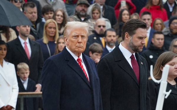 President-Elect Trump and Vice President-Elect Vance visit Arlington National Cemetery in advance of Inauguration Day