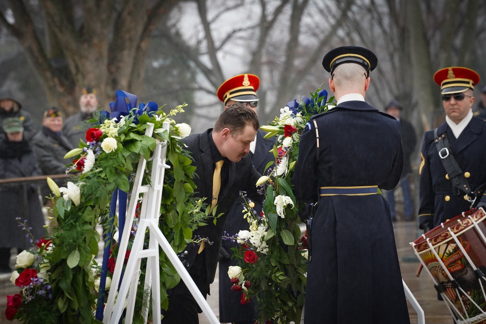 President Elect Trump and Vice President-Elect Vance visit Arlington National Cemetery in advance of Inauguration Day