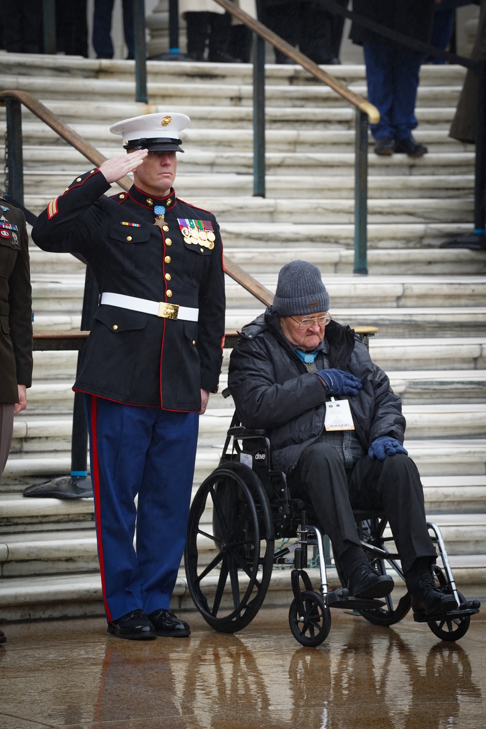 President Elect Trump and Vice President-Elect Vance visit Arlington National Cemetery in advance of Inauguration Day