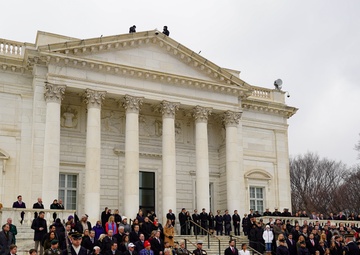 President Elect Trump and Vice President-Elect Vance visit Arlington National Cemetery in advance of Inauguration Day