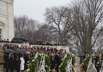 President Elect Trump and Vice President-Elect Vance visit Arlington National Cemetery in advance of Inauguration Day