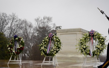 President Elect Trump and Vice President-Elect Vance visit Arlington National Cemetery in advance of Inauguration Day