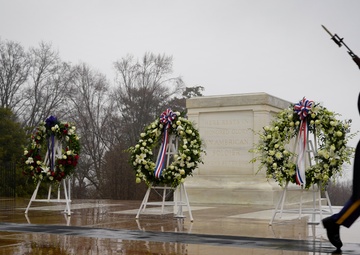 President Elect Trump and Vice President-Elect Vance visit Arlington National Cemetery in advance of Inauguration Day